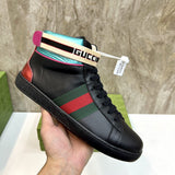 Gucci fresh white-and-black luxury sneakers view 4 sleek tonal finish