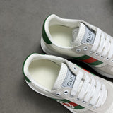 Gucci sneakers detailed view showing premium designer craftsmanship