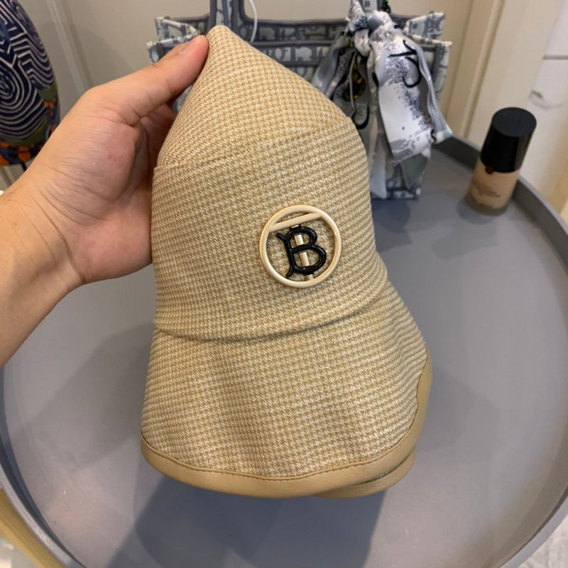 Side view of Burberry unisex cap