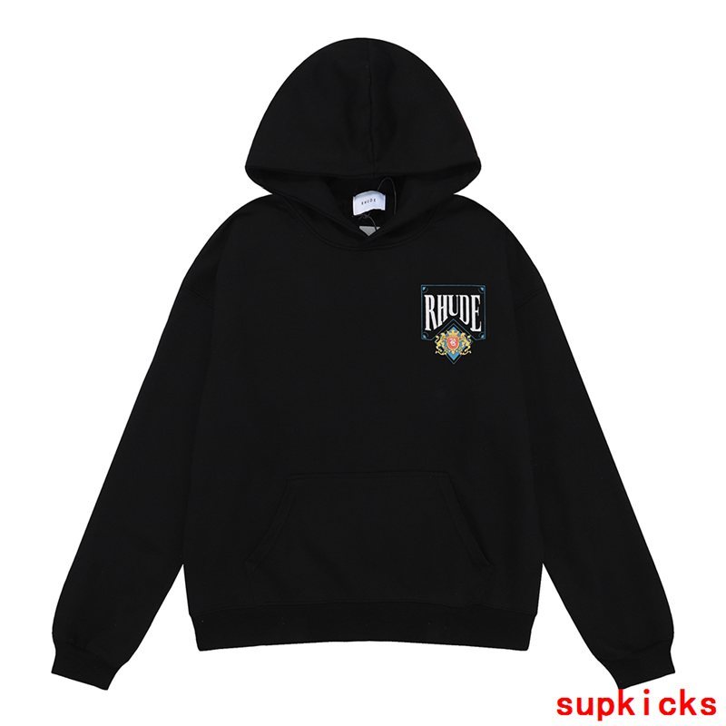 Full styled look of Rhude luxury clothing with streetwear-inspired cut