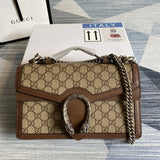 Front view of modern sleek women's handbag – women's luxury accessory