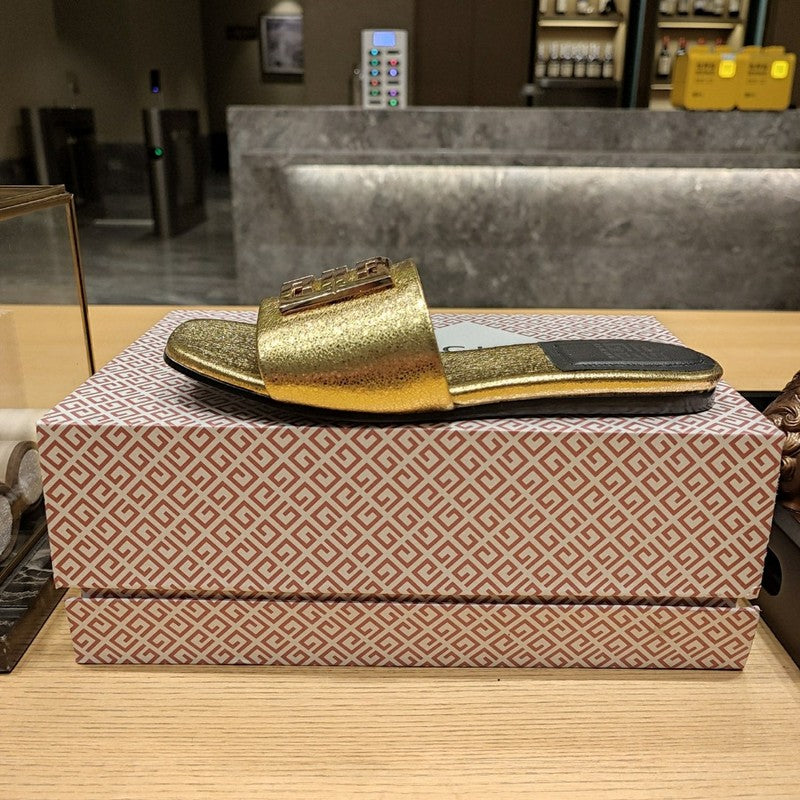 Givenchy Tan Block Heel Pumps - Detail Shot of Craftsmanship