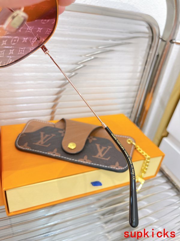 Side view of Louis Vuitton unisex sunglasses