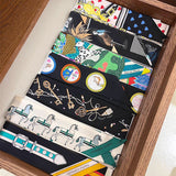 Side view of considered structured handbag