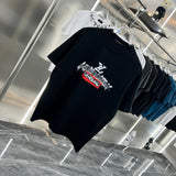 Side profile of Louis Vuitton cotton t-shirt with monogram-inspired silhouette
