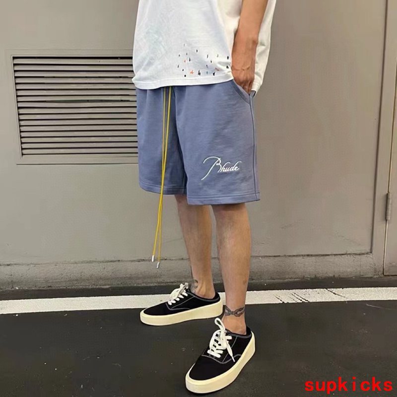 Full styled look of Rhude luxury clothing with logo-detail design