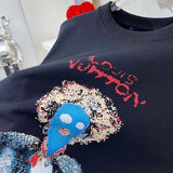 Front view of Louis Vuitton luxury clothing with runway-inspired design