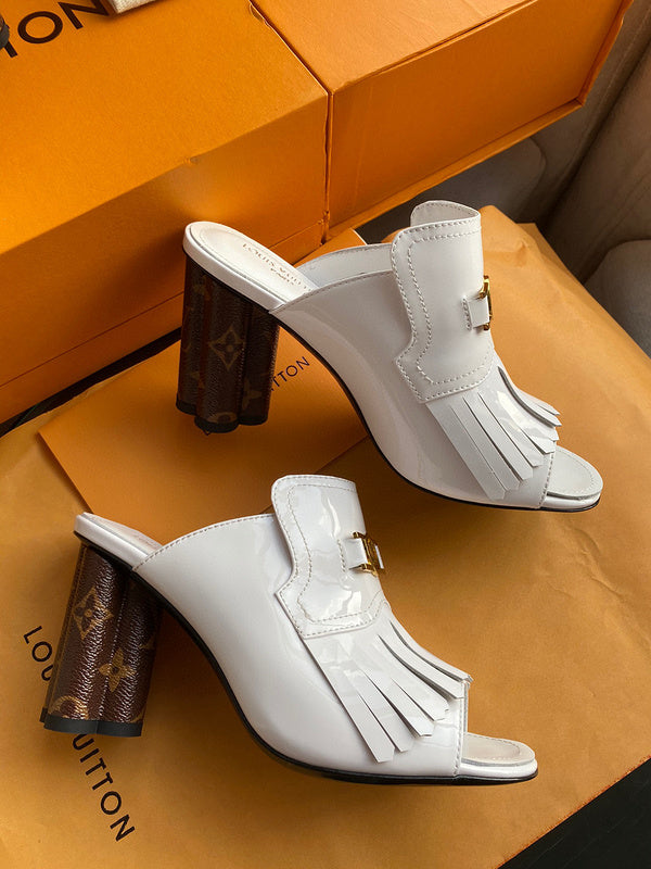 Louis Vuitton luxury shoes detail shot