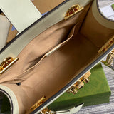 Side profile of everyday-luxe refined women's handbag – women's luxury accessory