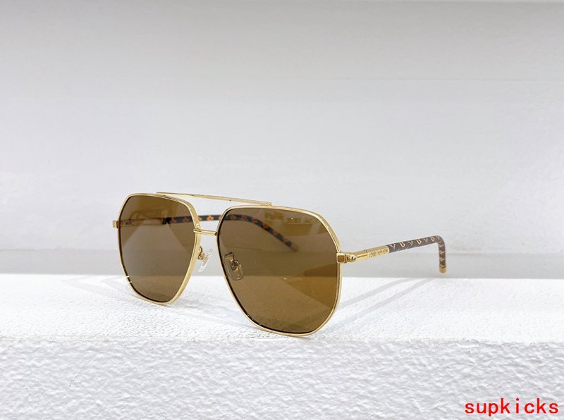 Close-up detail view of Louis Vuitton unisex sunglasses