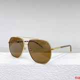 Close-up detail view of Louis Vuitton unisex sunglasses