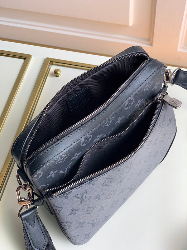 Close-up detail of structured signature women's handbag – women's statement bag