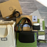 Close-up detail of streamlined bag design