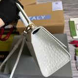 Understated Premium PU Leather Handbag - Polished Finish | Women's Statement Accessory #292 - back view (image 4) of designer-inspired handbag