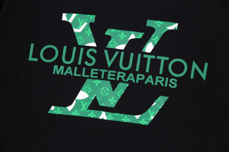 Flat lay presentation of Louis Vuitton cotton t-shirt with contemporary cut