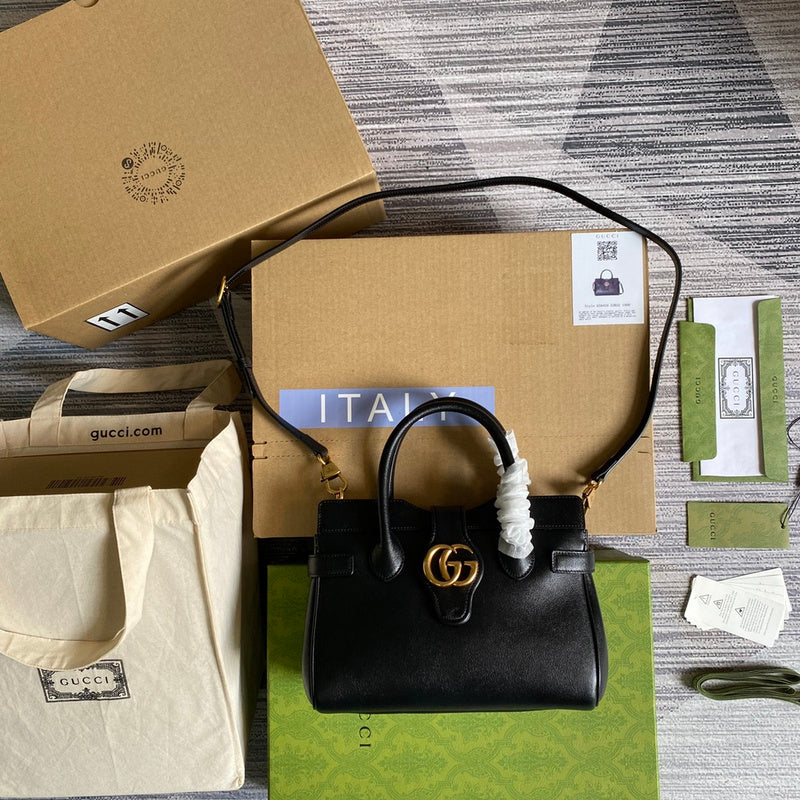 Front view of elevated classic women's handbag – women's everyday handbag