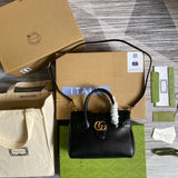 Front view of elevated classic women's handbag – women's everyday handbag