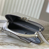  handbag close-up of hardware and finish