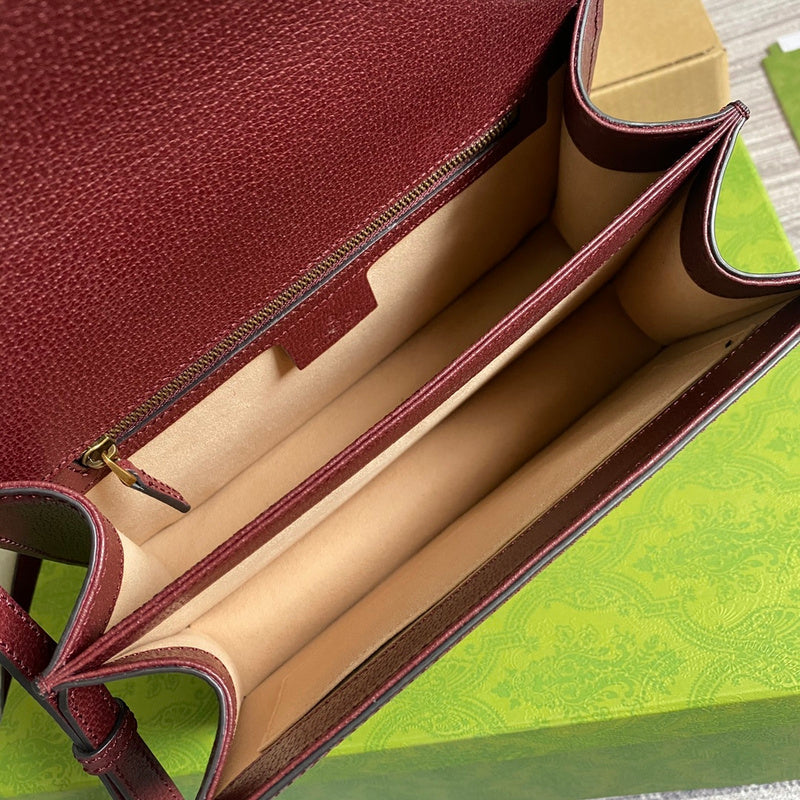 Side profile of statement refined women's handbag – women's everyday handbag