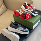 Gucci muted earth tones luxury sneakers view 9 cushioned comfort fit