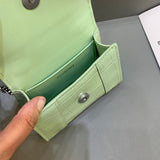 Elegant Faux Leather Handbag - Statement Silhouette | Women's Fashion Handbag #493 - alternate angle view (image 8) of designer-inspired handbag
