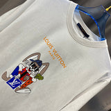 Full styled look of Louis Vuitton cotton t-shirt with tailored silhouette