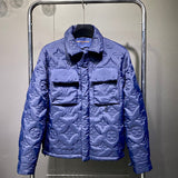 Back view of Louis Vuitton luxury clothing with label-forward styling