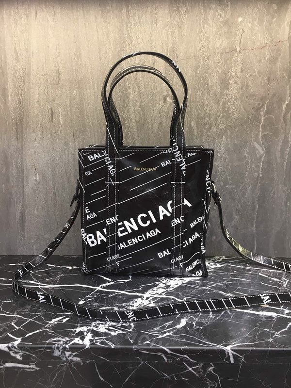 Classic Vegan Leather Handbag - Smooth Faux-Leather Exterior | Women's Everyday Carry Handbag #947 - side angle view (image 2) of designer-inspired handbag