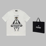 Back view of Louis Vuitton cotton t-shirt with monogram-inspired silhouette