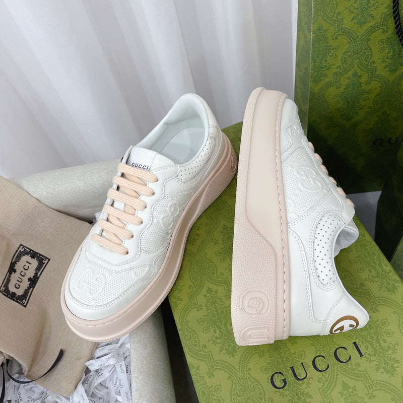Gucci fresh white-and-black luxury sneakers view 5 sleek tonal finish
