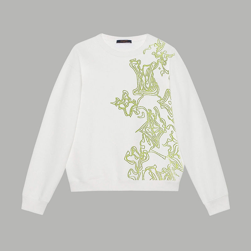 Side profile of Louis Vuitton luxury clothing with relaxed-fit cut