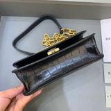 Contemporary Vegan Leather Handbag - Statement Silhouette | Women's Fashion Handbag #409 - hardware and detail close-up (image 5) of designer-inspired handbag