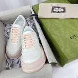 Gucci sneakers detailed view showing premium designer craftsmanship