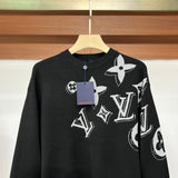 Close-up detail shot of Louis Vuitton luxury clothing with monogram-inspired silhouette