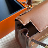 Close-up detail of understated bag design