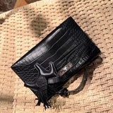 Close-up detail of contemporary bag design