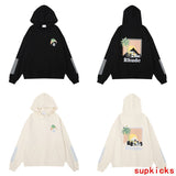 Side profile of Rhude luxury clothing with signature branding