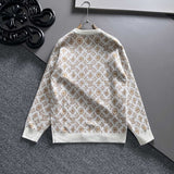 Close-up detail shot of Louis Vuitton luxury clothing with logo-detail design