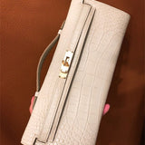 Poised bag shown from front angle