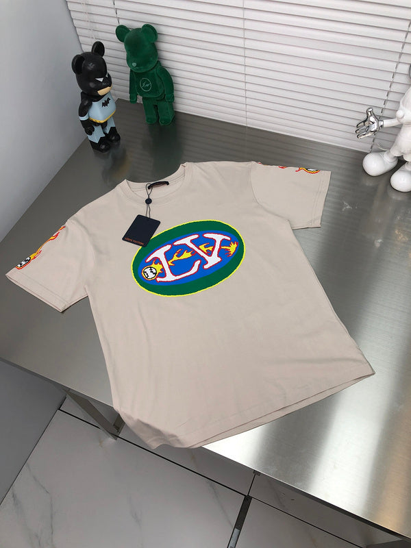 Back view of Louis Vuitton cotton t-shirt with logo-detail design