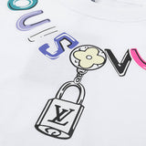 Flat lay presentation of Louis Vuitton cotton t-shirt with contemporary cut