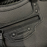Classic Vegan Leather Handbag - Understated Luxury Look | Women's Everyday Carry Handbag #318 - interior view (image 6) of designer-inspired handbag