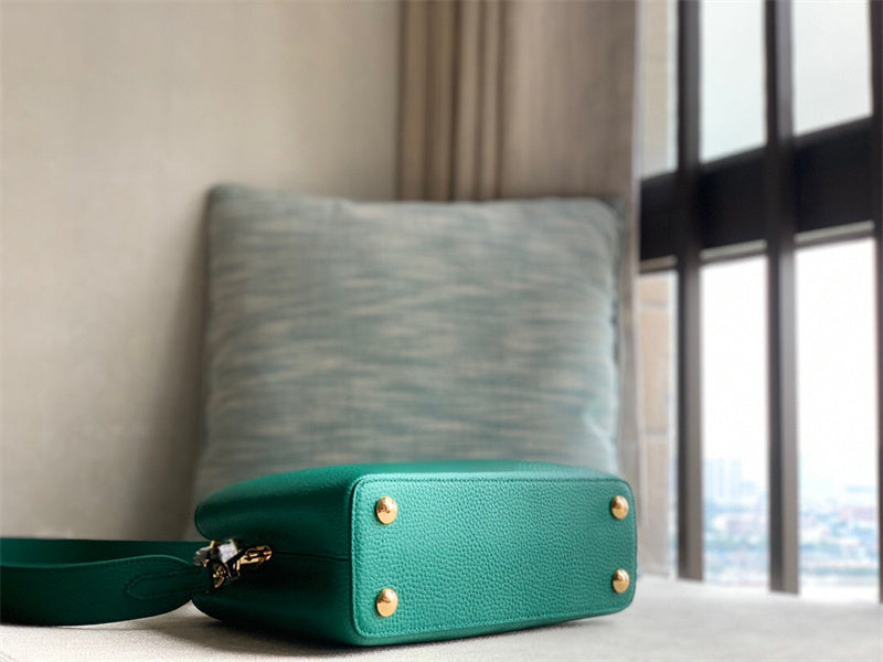  contemporary shoulder bag detail view showing craftsmanship