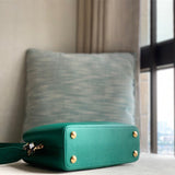  contemporary shoulder bag detail view showing craftsmanship