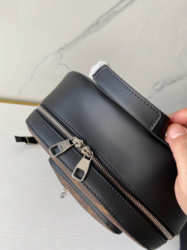 Back view of modern signature women's handbag – women's statement bag
