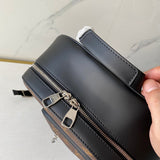 Back view of modern signature women's handbag – women's statement bag