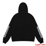 Side profile of Rhude luxury clothing with signature branding