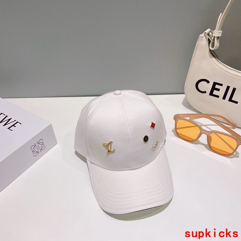 Close-up detail view of Louis Vuitton unisex cap