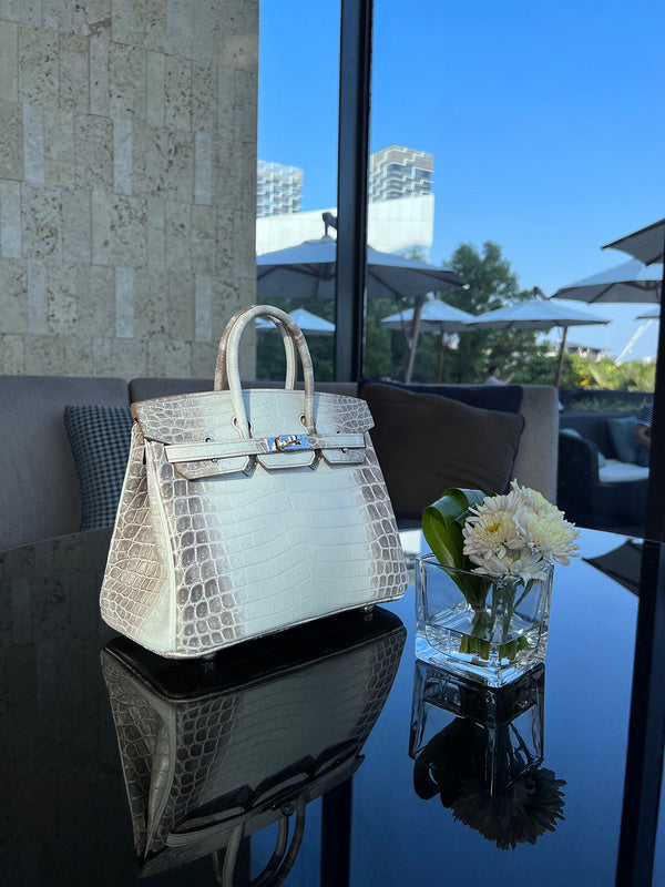Modern bag shown from front angle