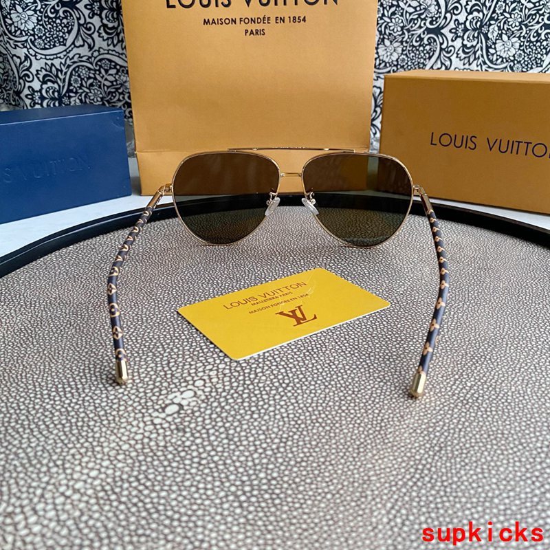 Lifestyle view of Louis Vuitton unisex sunglasses